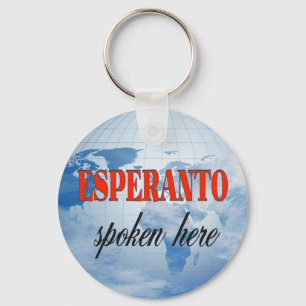 Esperanto talade här i grumlig jord nyckelring
