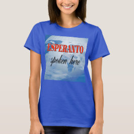 Esperanto talade här i grumlig jord tee shirt