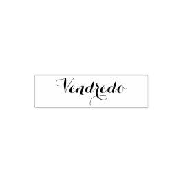 Esperanto: Veckodag: Fredag (Friday) Självfärgande Stämpel
