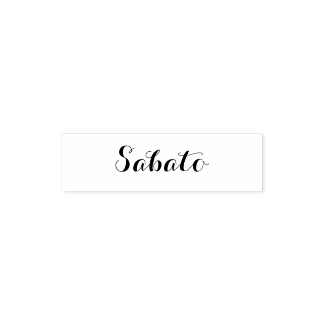 esperanto: Veckodagen: Sabato (lördag) Självfärgande Stämpel (Design)