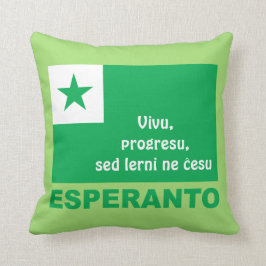 Esperanto/"Vivu, progresu, ĉesu för sedlernine", Kudde