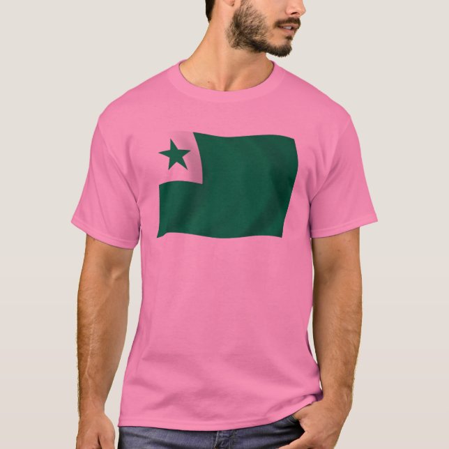 Esperantoflaggskjorta Tee Shirt (Framsida)