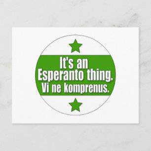 EsperantoThing Vykort