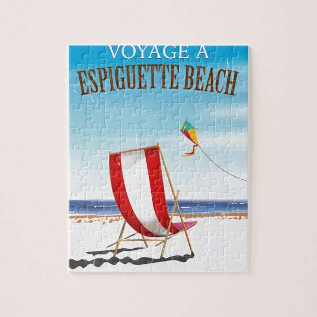 Espiguette Beach Frankrike reseraffisch Pussel (Vertikal)