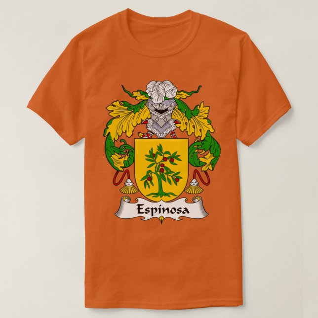 Espinosa Coat of Arms Family Crest  T Shirt (Design framsida)