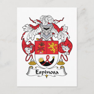 Espinosa Family Crest Vykort