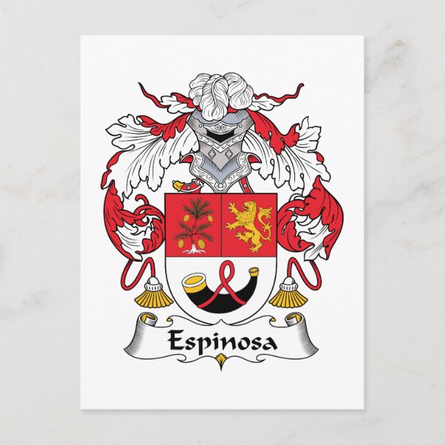 Espinosa Family Crest Vykort (Framsida)