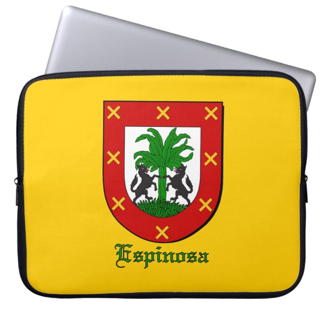 Espinosa Family Shield Electronics Bag Laptop Sleeve (Framsidan)