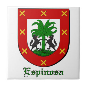 Espinoza Family Shield Decorative Tile Kakelplatta