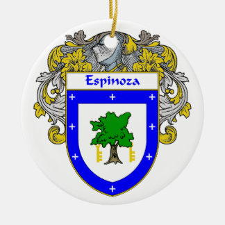 Espinoza vapensköld-/familjvapensköld julgransprydnad keramik