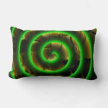 Espiral verde sobre imagem, ilusão de profundidade