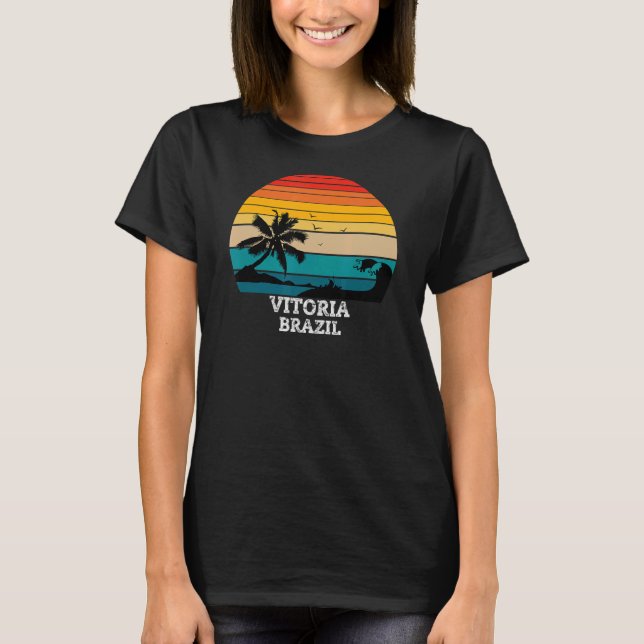 Espírito Santo Vitória Brazil Vacation T Shirt (Framsida)