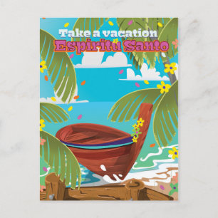 Espiritu Santo-semesteraffisch. Vykort