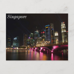 Esplanade Bridge Singapore Vykort