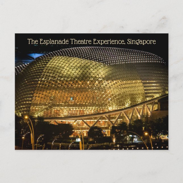 Esplanade Theater Experience, Singapore Vykort (Framsida)