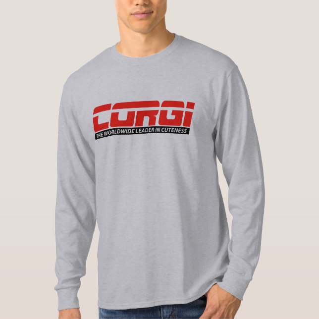 ESPN-Corgimanar inpassad Longsleeve T-tröja Tee Shirt (Framsida)