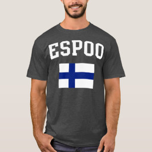 Espoo Finland Flagga Heritage T Shirt