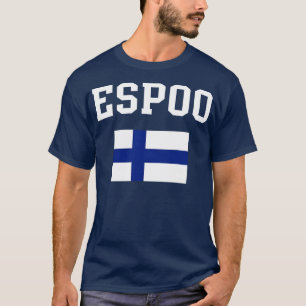 Espoo Finland Flagga Heritage T Shirt