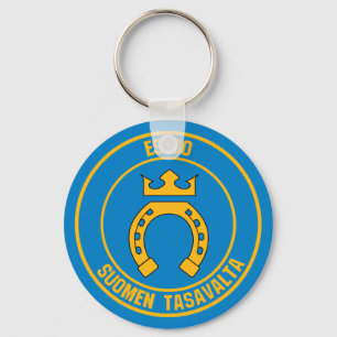 Espoo Round Emblem Nyckelring