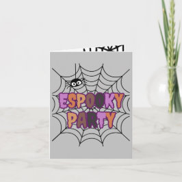 Espooky Partyskul Skumspindel Inbjudan