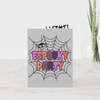 Espooky Partyskul Skumspindel Inbjudan