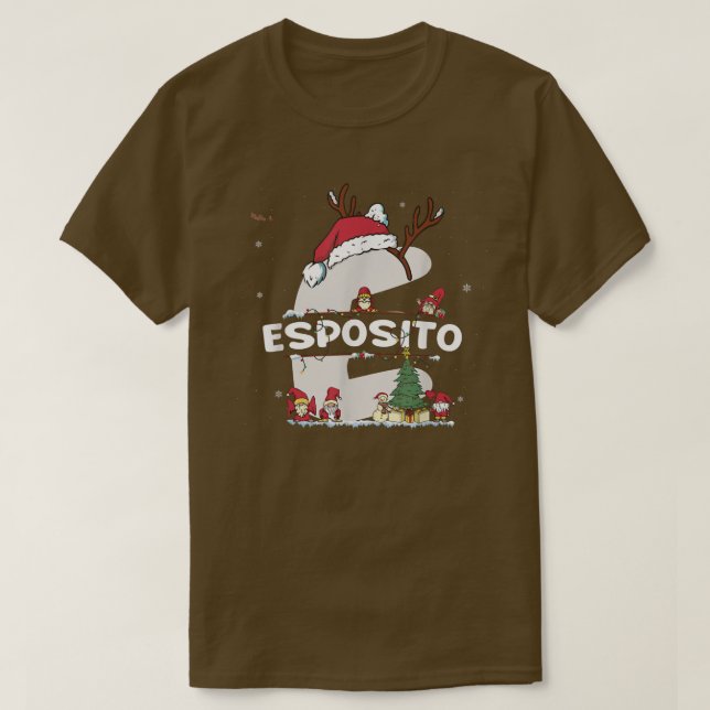 Esposito Christmas Shirt w Esposito Name for funny T (Design framsida)