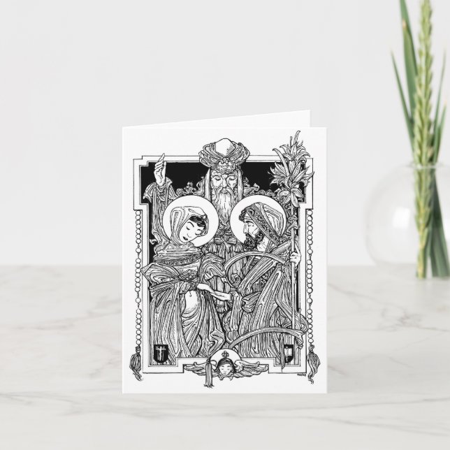 Espousal av den välsignade jungfruliga Notecarden Kort (Framsida)