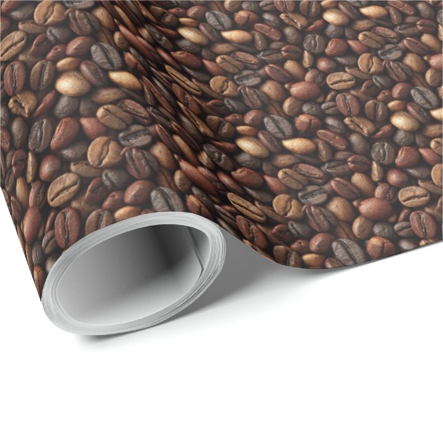 Espresso Bean Kaffe Älskare Present Presentpapper (Rullad Hörn)
