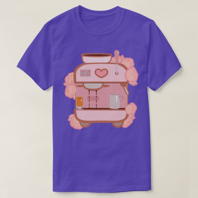 espresso-blommar t shirt (Design framsida)