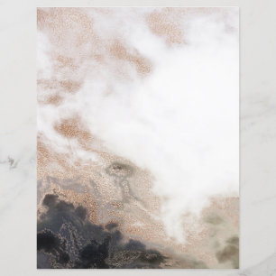 Espresso Brown Guld White 2 Side Scrapbook Papper