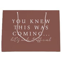 Espresso Brown Will You Be My Bridesmaid Proposal