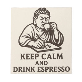 Espresso Buddha Writing Anteckningsblock