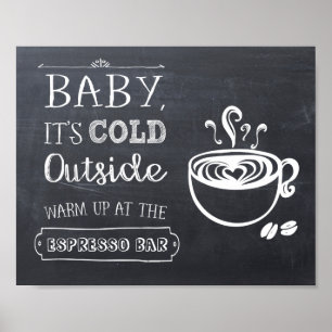 Espresso Coffee Pub Sign Poster