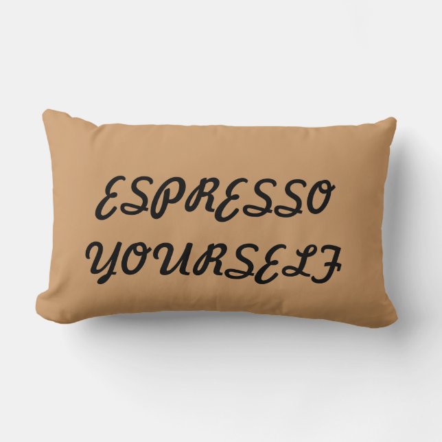 ESPRESSO DIG SJÄLV, lumbalkudde Lumbarkudde (Framsida)