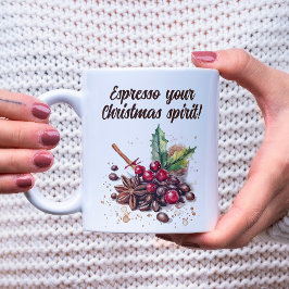 Espresso Din julstämning Kaffemugg