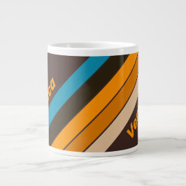 Espresso Drift-ränder med namn Jumbo Mugg