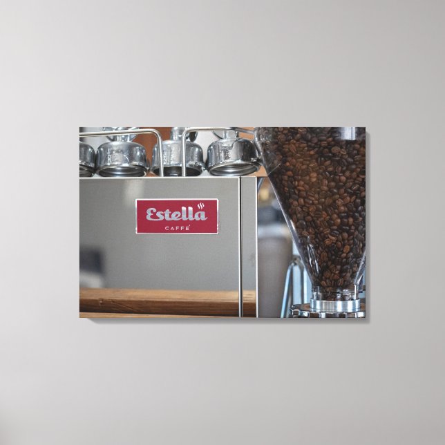 Espresso Elegance: A Glimpse into Estella Caffè Canvastryck (Framsida)
