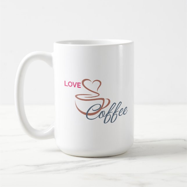 espresso fan coffee quote  minimalist mug gift kaffemugg (Vänster)