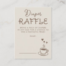 Espresso kaffeblöt räfs Baby Shower Biljett