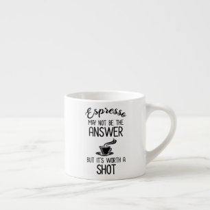 Espresso kanske inte är ett svar, men det är vä espressomugg