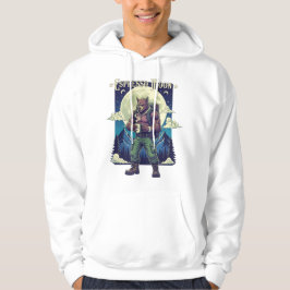 Espresso Måne varulv Coffee Camping Illustration Hoodie