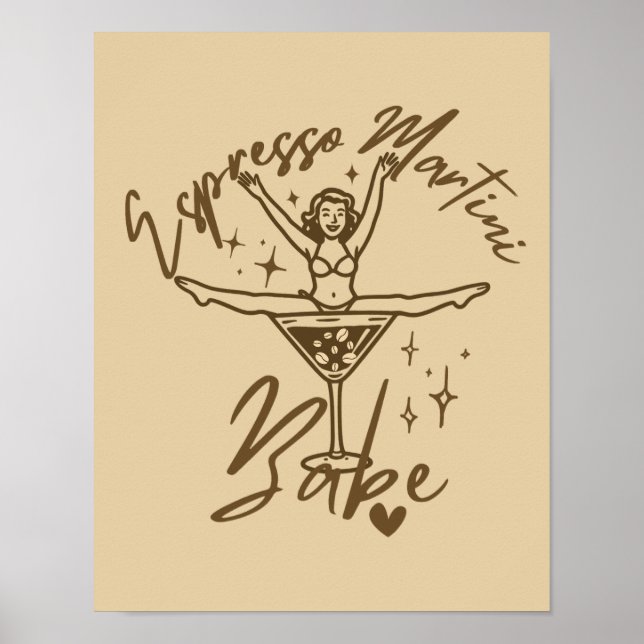 Espresso Martini Babe  Poster (Framsidan)