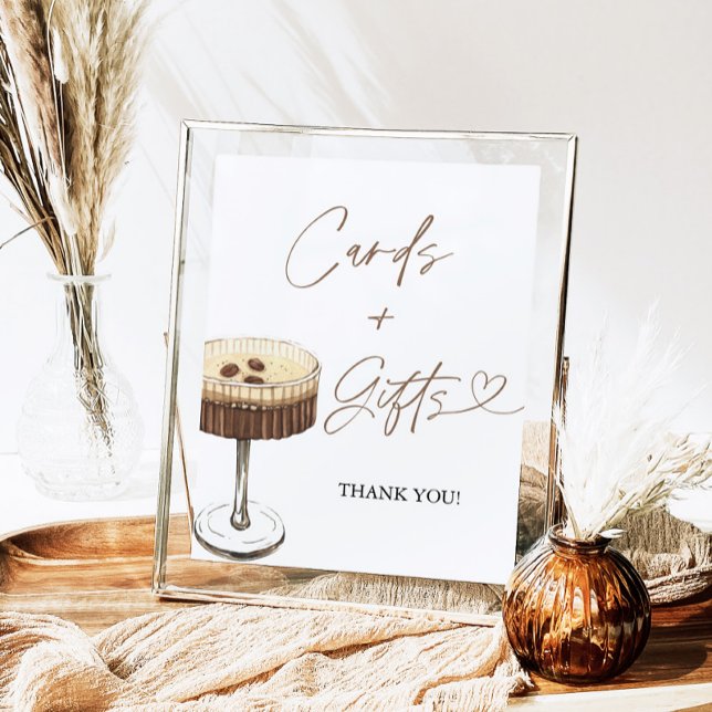 Espresso Martini Bridal Shower Cards & Gifts Sign Poster (Skapare uppladdad)