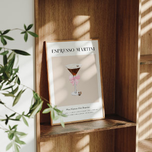 Espresso Martini Bröllopsfest Signaturdryck Poster