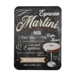 Espresso Martini Chalkboard Recipe Magnet