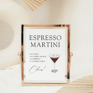 Espresso Martini Cocktail Bar Recept Poster