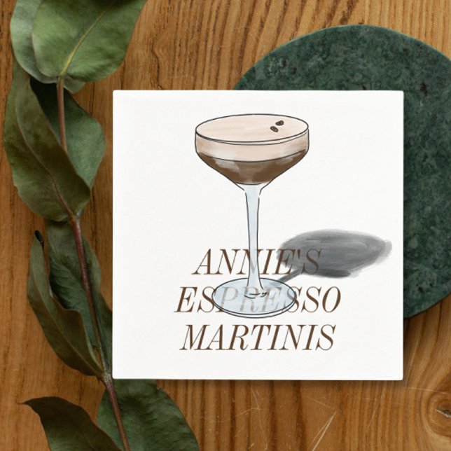 Espresso Martini cocktail Pappersservett (Skapare uppladdad)