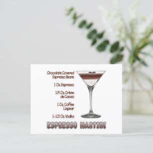 Espresso Martini Cocktail Recipe Art Vykort