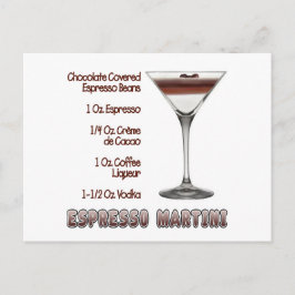 Espresso Martini Cocktail Recipe Art Vykort