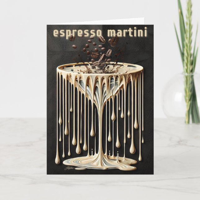 Espresso Martini Cocktailtimme Kort (Framsida)